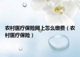 农村医疗保险网上怎么缴费（农村医疗保险）
