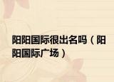 阳阳国际很出名吗（阳阳国际广场）