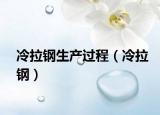 冷拉钢生产过程（冷拉钢）