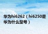 华为hi6262（hi6250是华为什么型号）
