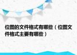 位图的文件格式有哪些（位图文件格式主要有哪些）