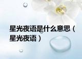 星光夜语是什么意思（星光夜语）