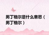 男丁格尔是什么意思（男丁格尔）