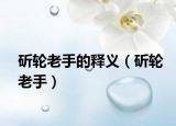 斫轮老手的释义（斫轮老手）