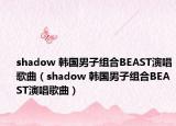 shadow 韩国男子组合BEAST演唱歌曲（shadow 韩国男子组合BEAST演唱歌曲）