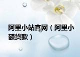 阿里小站官网（阿里小额贷款）