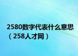 2580数字代表什么意思（258人才网）