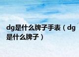 dg是什么牌子手表（dg是什么牌子）