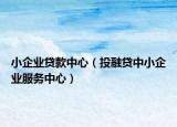 小企业贷款中心（投融贷中小企业服务中心）