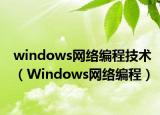 windows网络编程技术（Windows网络编程）