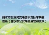 丽水市公安局交通警察支队车辆管理所（丽水市公安局交通警察支队）