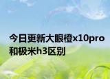 今日更新大眼橙x10pro和极米h3区别