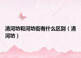 清河坊和河坊街有什么区别（清河坊）