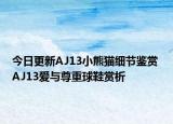 今日更新AJ13小熊猫细节鉴赏 AJ13爱与尊重球鞋赏析