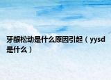 牙龈松动是什么原因引起（yysd是什么）