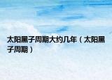 太阳黑子周期大约几年（太阳黑子周期）