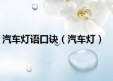汽车灯语口诀（汽车灯）