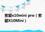 索爱x10mini pro（索爱X10Mini）