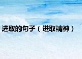 进取的句子（进取精神）