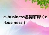 e-business名词解释（e-business）