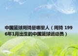 中国篮球周琦是哪里人（周琦 1996年1月出生的中国篮球运动员）