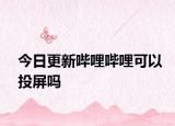 今日更新哔哩哔哩可以投屏吗