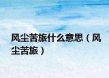 风尘苦旅什么意思（风尘苦旅）