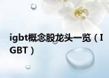 igbt概念股龙头一览（IGBT）