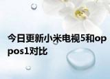 今日更新小米电视5和oppos1对比
