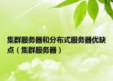 集群服务器和分布式服务器优缺点（集群服务器）