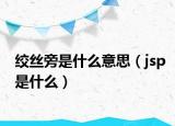 绞丝旁是什么意思（jsp是什么）