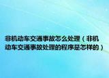 非机动车交通事故怎么处理（非机动车交通事故处理的程序是怎样的）