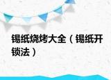 锡纸烧烤大全（锡纸开锁法）