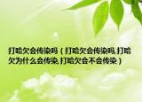 打哈欠会传染吗（打哈欠会传染吗,打哈欠为什么会传染,打哈欠会不会传染）
