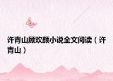 许青山顾欢颜小说全文阅读（许青山）