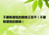 不要躲避我的眼睛王馨平（不要躲避我的眼睛）