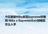 今日更新Nike皮蓬Supreme好看吗 Nike x Supreme大air到哪买 怎么入手