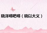 晓洋嘚吧嘚（晓以大义）