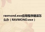 ravmond.exe应用程序错误怎么办（RAVMOND.exe）