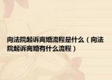 向法院起诉离婚流程是什么（向法院起诉离婚有什么流程）