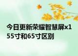 今日更新荣耀智慧屏x1 55寸和65寸区别