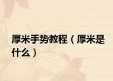 厚米手势教程（厚米是什么）