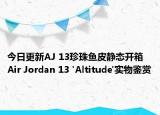 今日更新AJ 13珍珠鱼皮静态开箱 Air Jordan 13 'Altitude'实物鉴赏