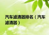 汽车滤清器排名（汽车滤清器）