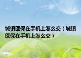 城镇医保在手机上怎么交（城镇医保在手机上怎么交）