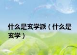什么是玄学派（什么是玄学）