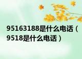 95163188是什么电话（9518是什么电话）