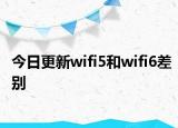 今日更新wifi5和wifi6差别