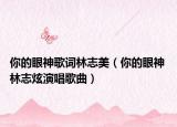 你的眼神歌词林志美（你的眼神 林志炫演唱歌曲）