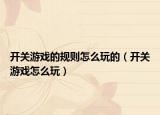开关游戏的规则怎么玩的（开关游戏怎么玩）